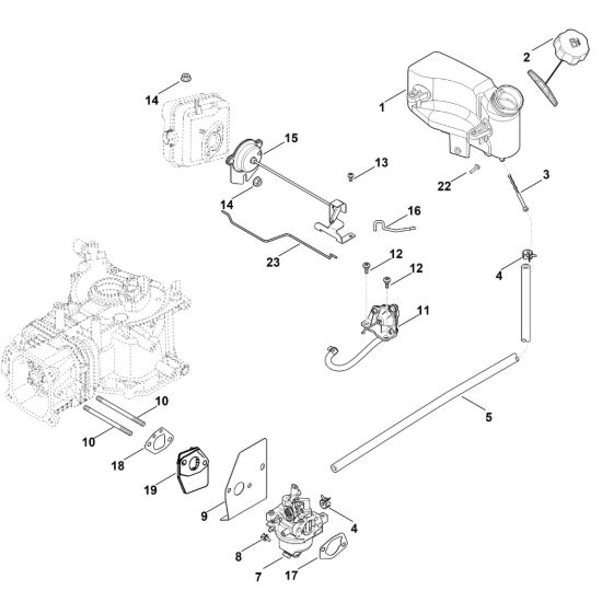 Picture of G - Carburatore, condotto carburante HD775 (HD775-3025)